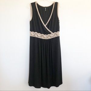 Baju Black Dress w Lace Detail Sz XL